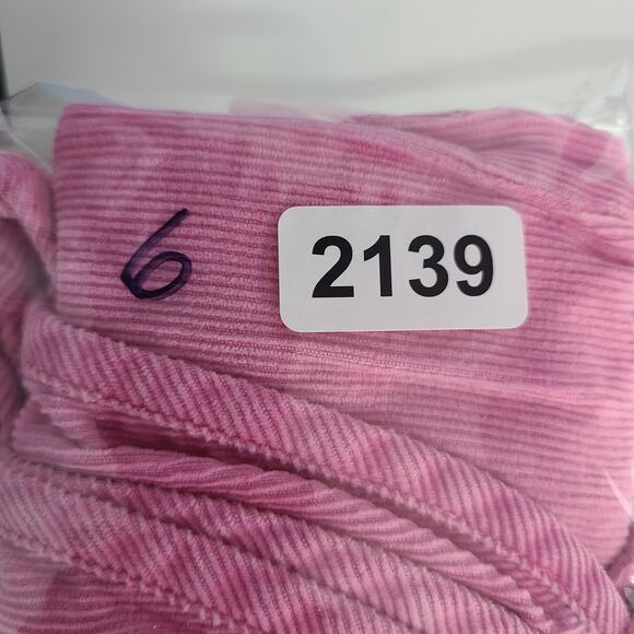 Vintage 80's Bubble Gum Pink Corduroy Hearts Pleated Overalls Girls 12 mo 2139 - Picture 6 of 6